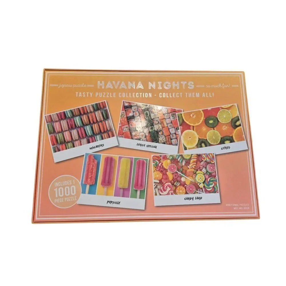 Havana Nights Tasty Puzzle Collection Macarons 1000 pc Jigsaw Puzzle